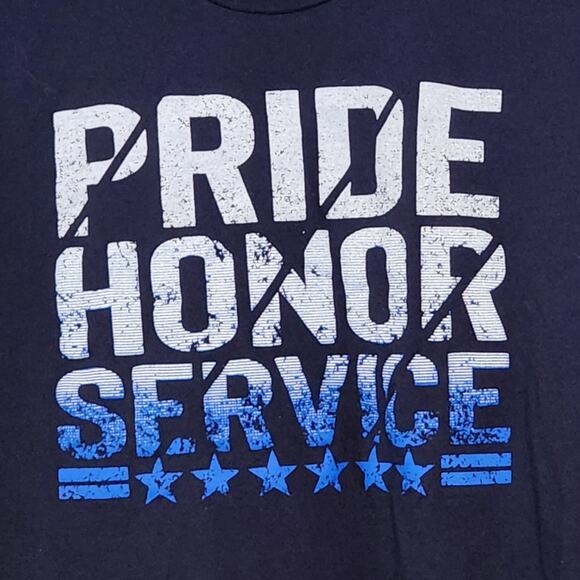 Grunt Style Pride Honor Service T-shirt Police Military size Large - Picture 2 of 6